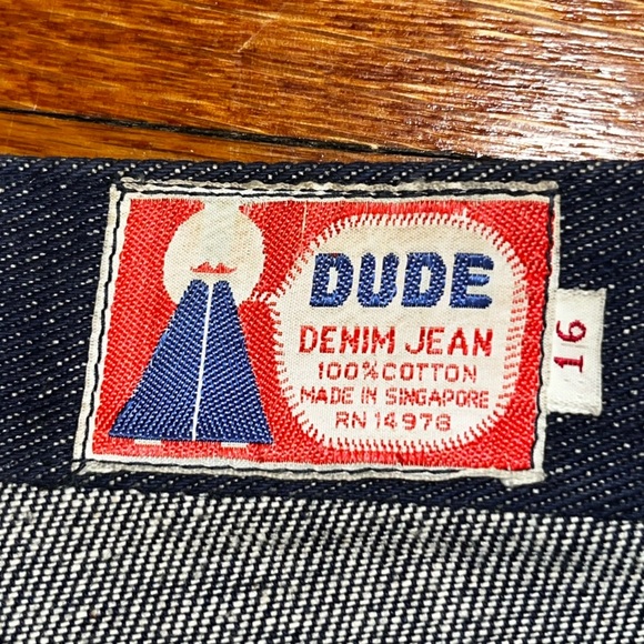 Vintage 1970s floral embroidered flare jeans Dude waist 28 hippie salvage denim - Picture 3 of 14